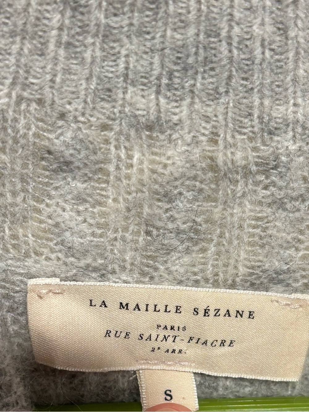 Sezane Alpaca Ribbed Sweater - Picture 3 of 5